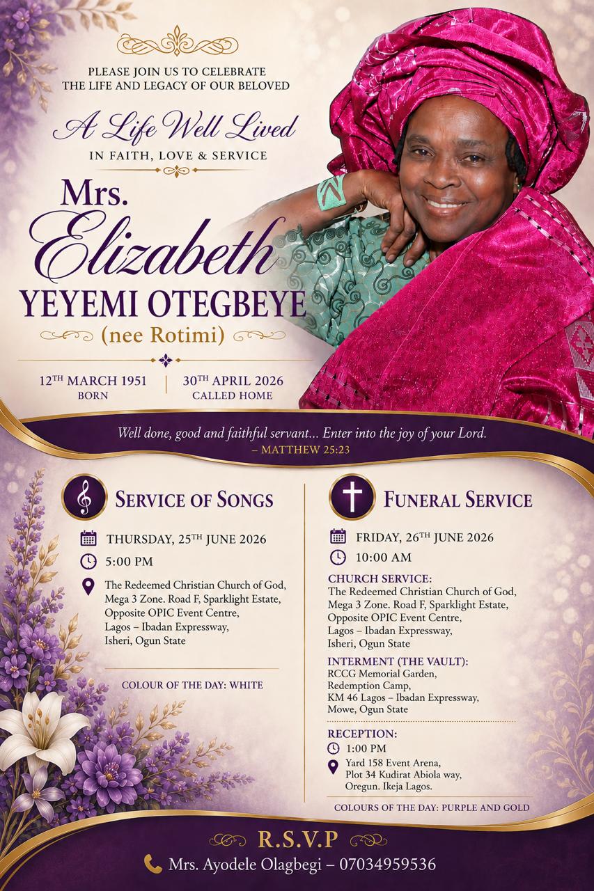 Mrs. Elizabeth Yeyemi Otegbeye